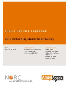 2017 Justice Gap Measurement Survey Codebook